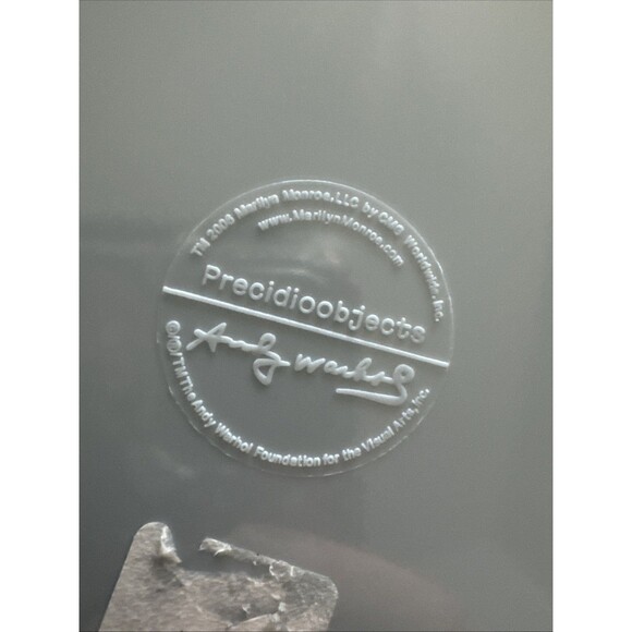 Andy Warhol Square Marilyn Monroe Plates Set of 4 Precidio Objects 8" - Picture 2 of 2